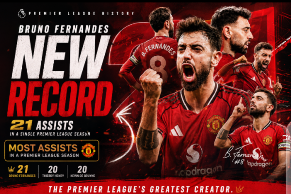 Bruno Fernandes Makes Premier League History With Record-Breaking Assist Masterclass