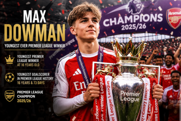 Max Dowman Becomes Youngest Ever Premier League Winner in History