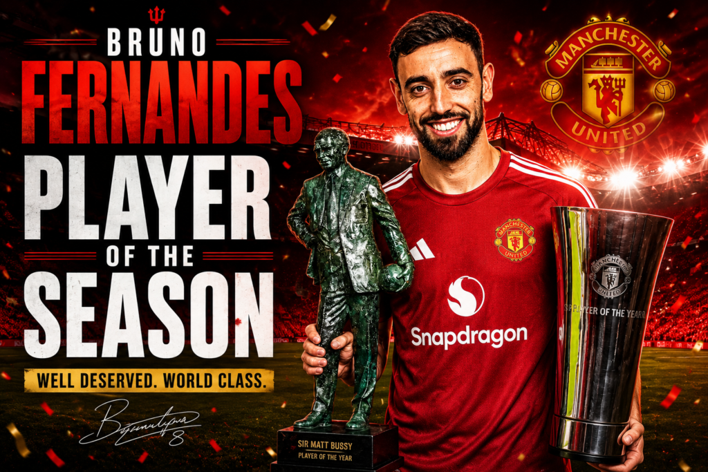 Bruno Fernandes Crowned Premier League Player of the Season 2025/26